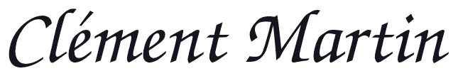 Signature de Clément Martin